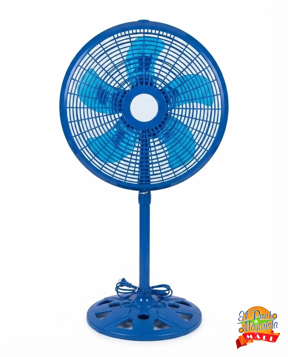 Ventilador de pedestal (azul)